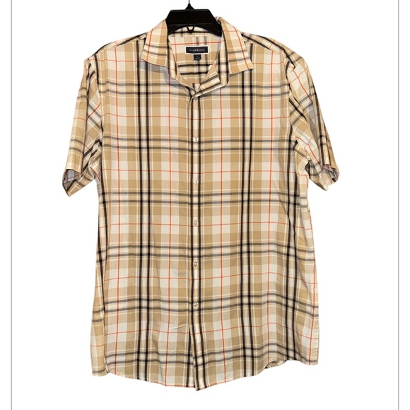 Club Room Plaid Button Shirt Size Large - Picture 2 of 6